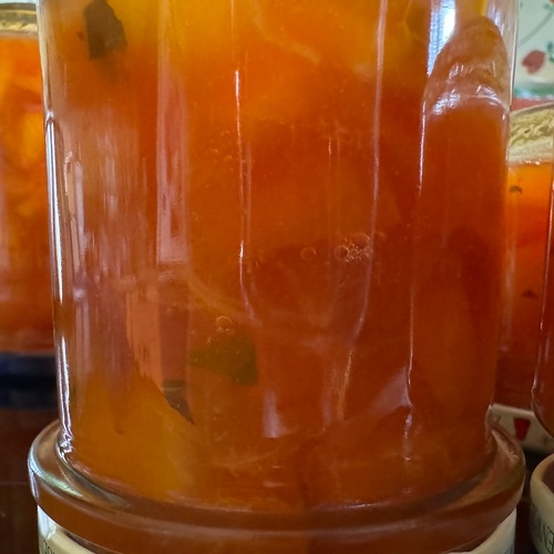 Jam with strawberry mint - Making of 4