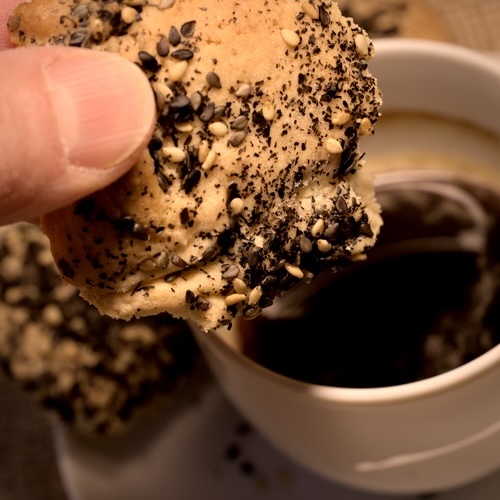 Sesame shortbread - Making of 1